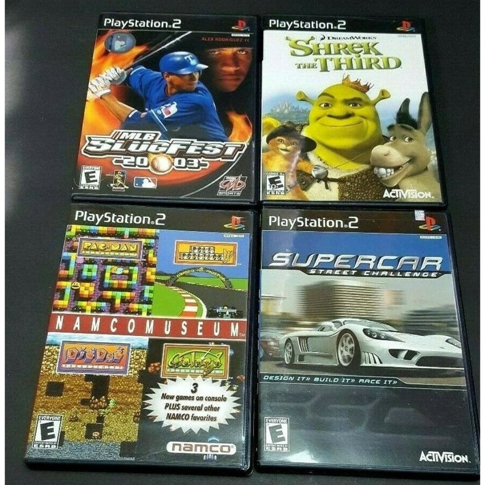 Lot X4 PS2 Playstation 2 SupeRcar Slug Fest 2003
